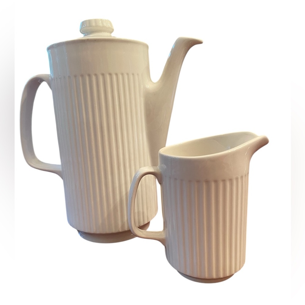 Coffee Pot Johnson  Brothers and Creamer MCM Made in England